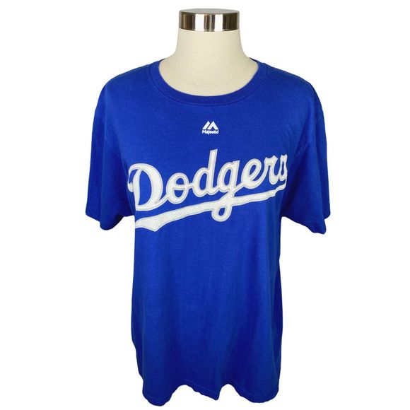Majestic Triple Peak L.A. Dodgers #66 Yasiel Puig Tee - Picture 6 of 7